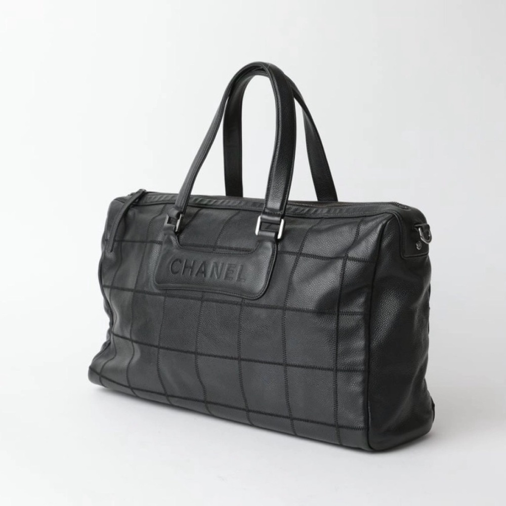 Chanel Large Boston Bag Chocolate Bar